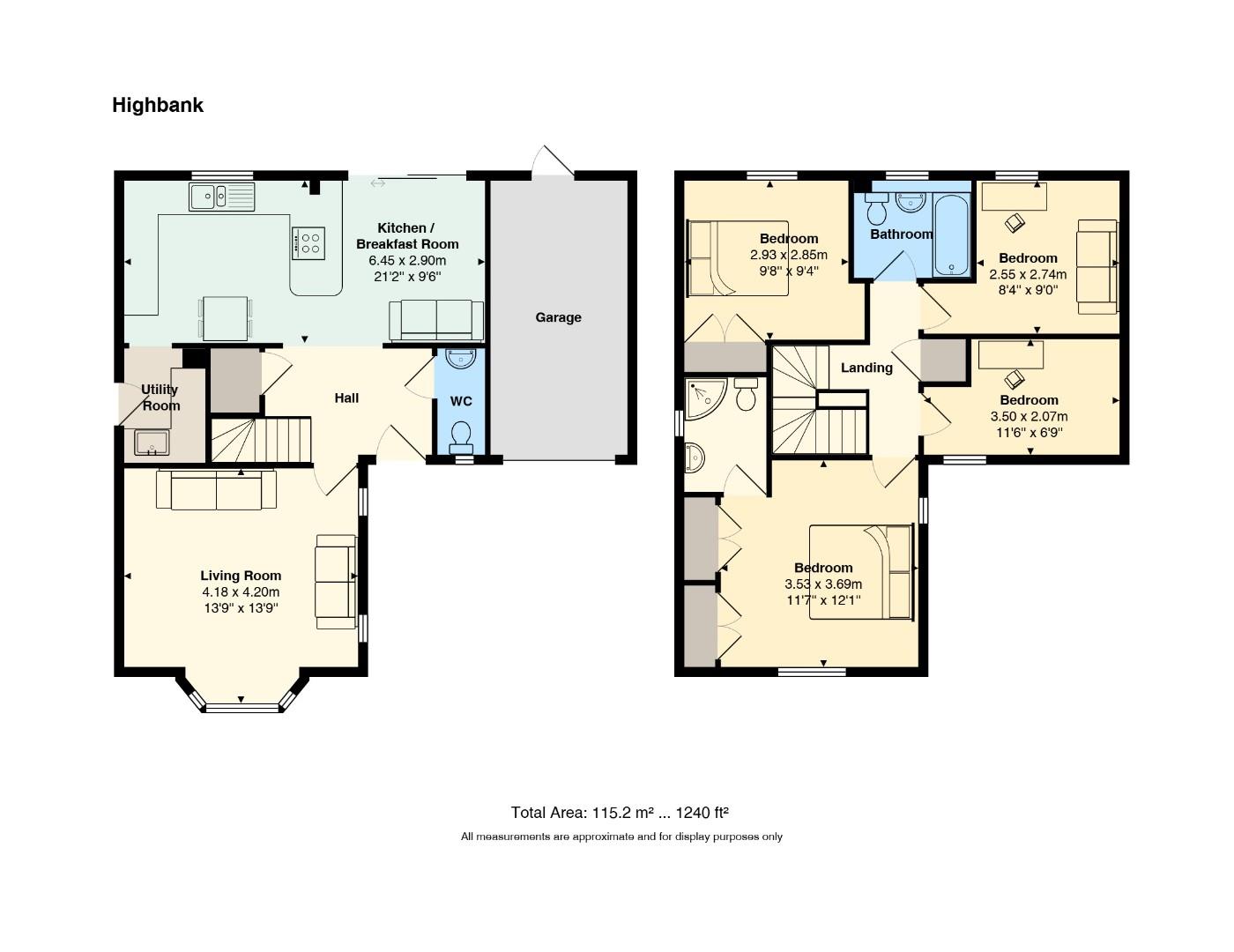 Floorplan for Highbank, Pontprennau, Cardiff